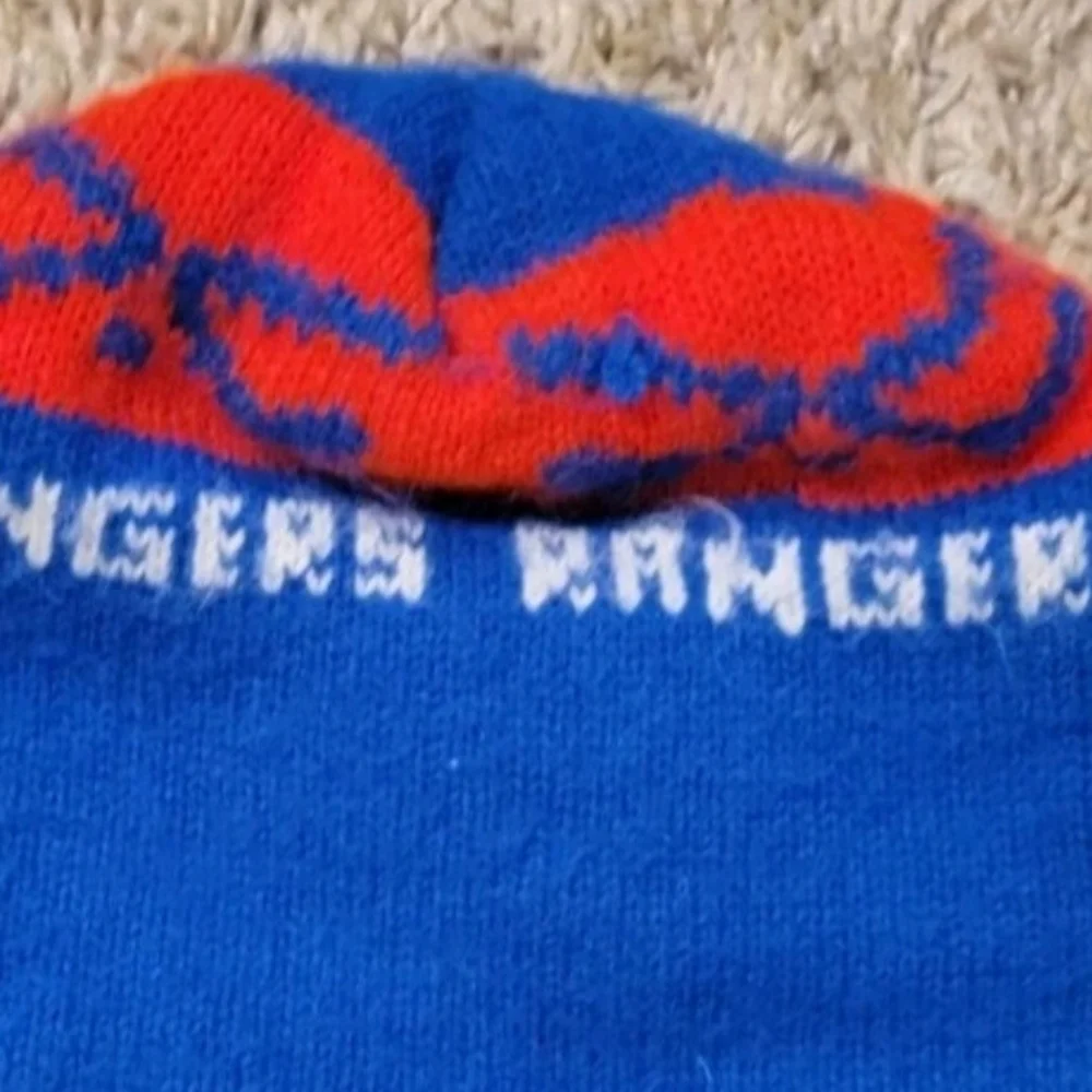 NHL New York Blue & Red Rangers Vintage Beanie Skulky Hat